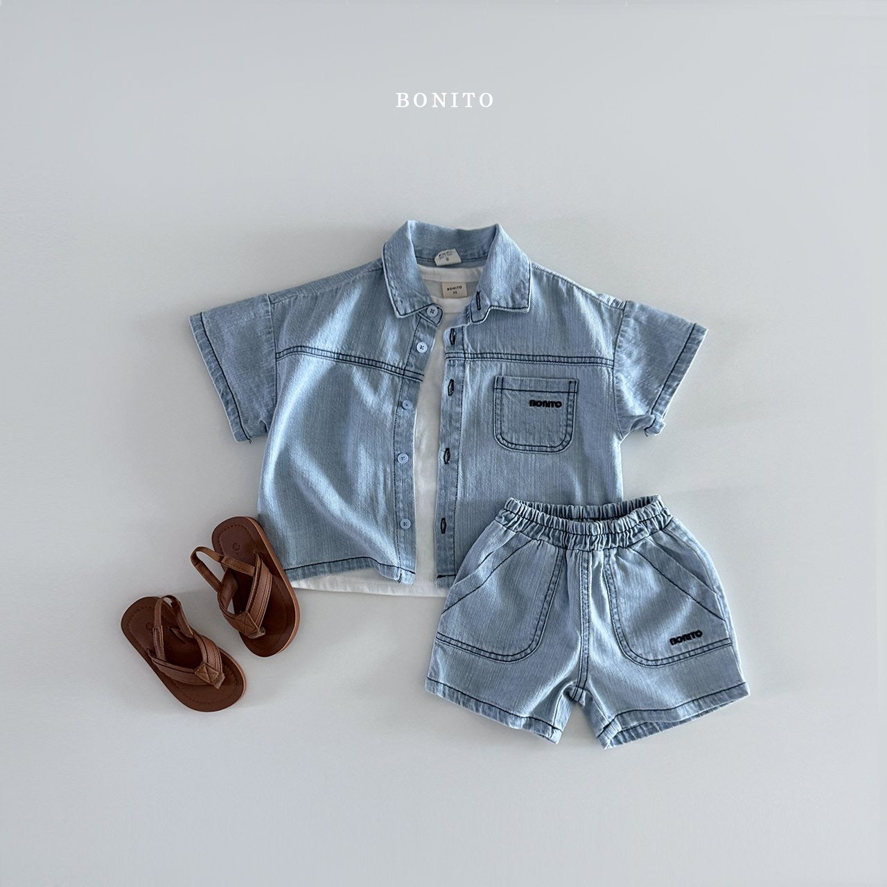 bonito fatigue denim pants (70-140cm)