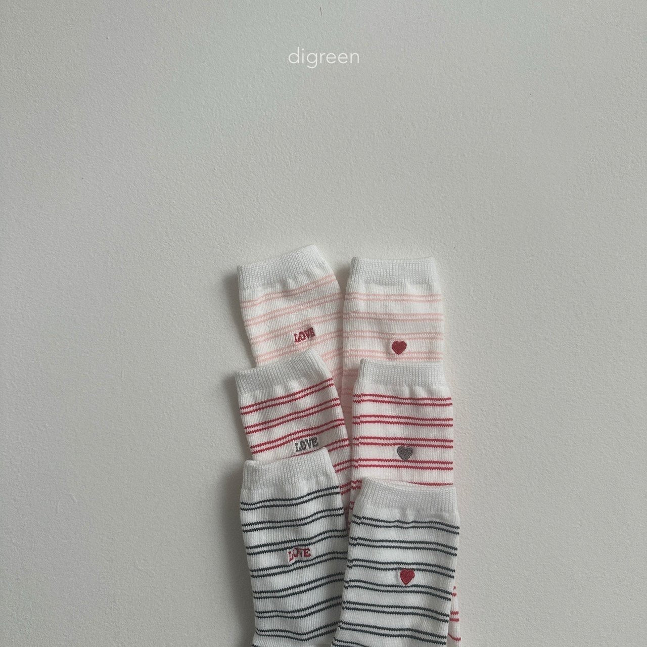 digreen st love socks (12-23cm)