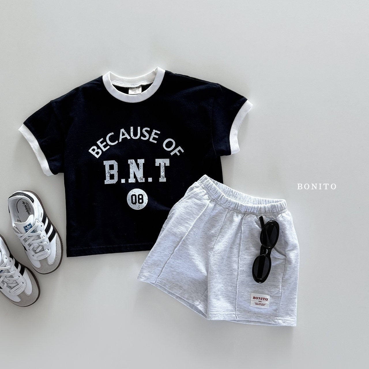 bonito BNT color combination tee (70-140cm)