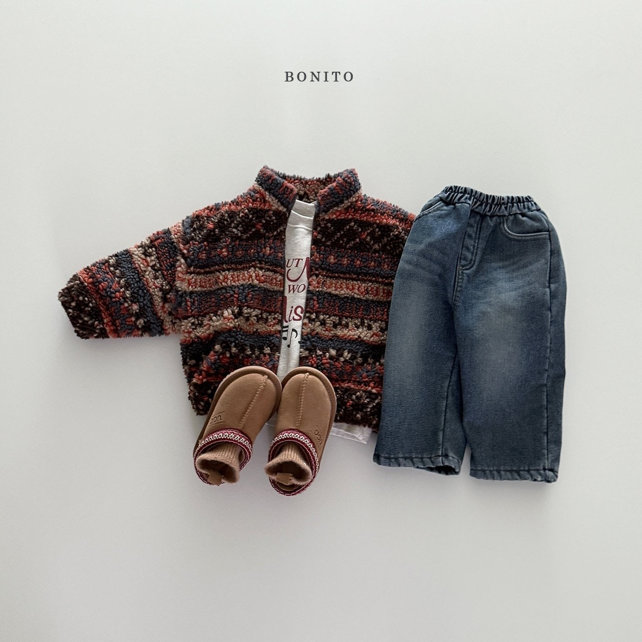 Bonito nordic tumble zip-up (~80-140cm)