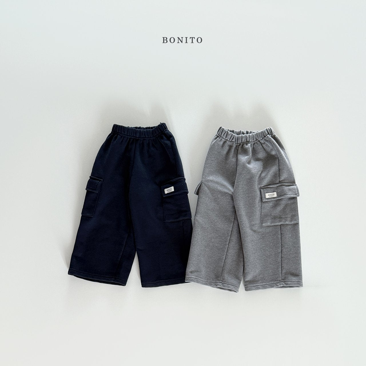 bonito soft terry cargo pants (~80-140cm)