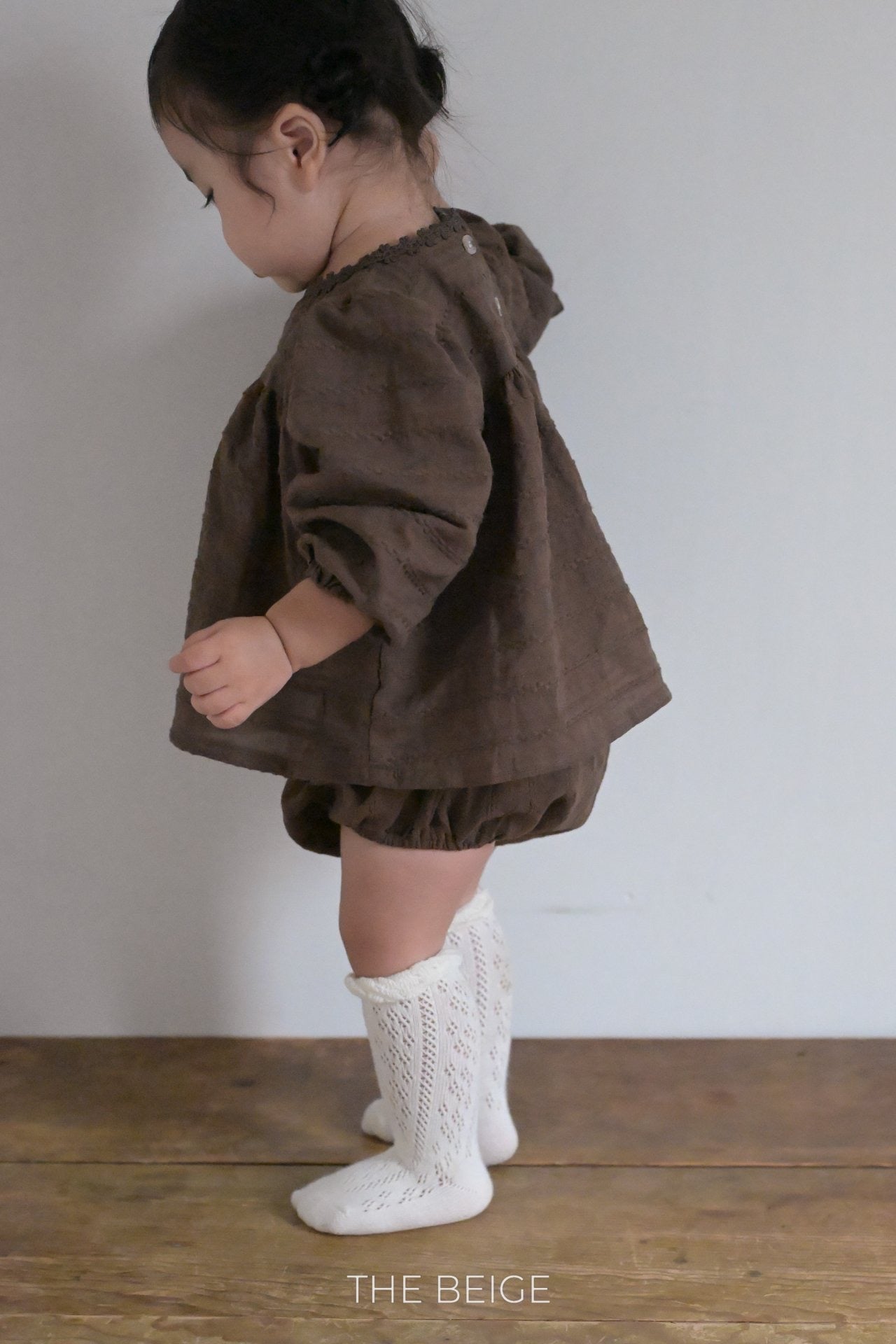 the beige jacquard blouse (80-120cm)