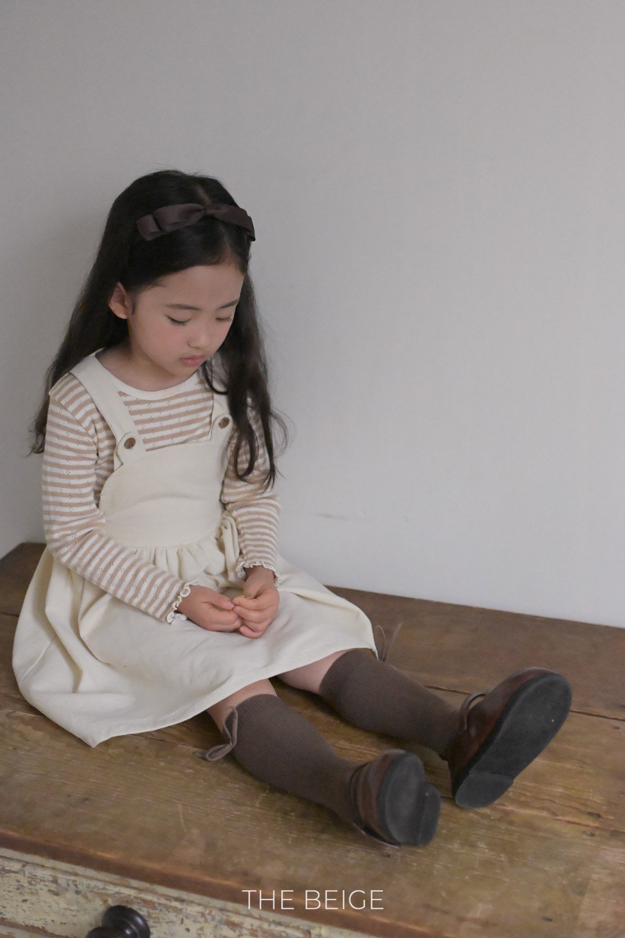 the beige earring suspender ops (80-120cm)