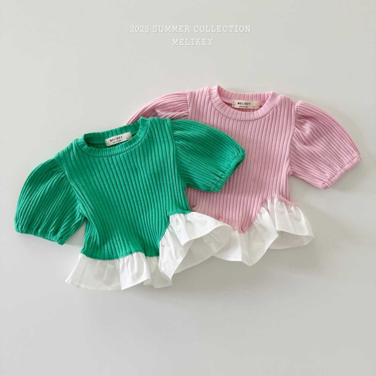 melikey diagonal frill puff t (80-140cm)