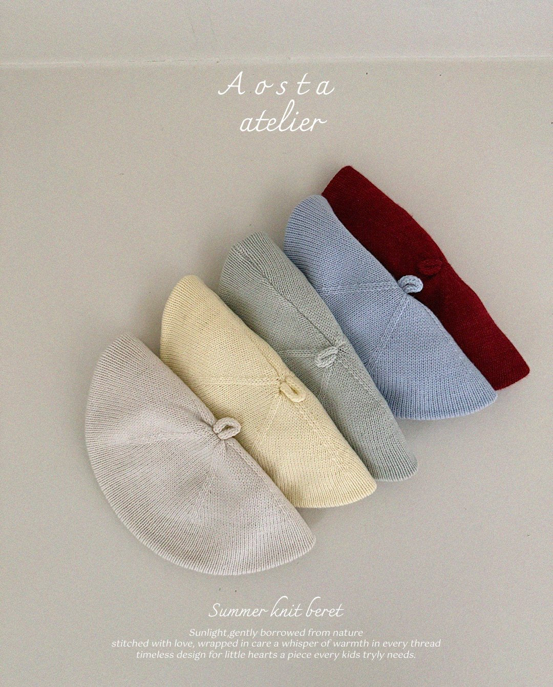 Aosta knit beret