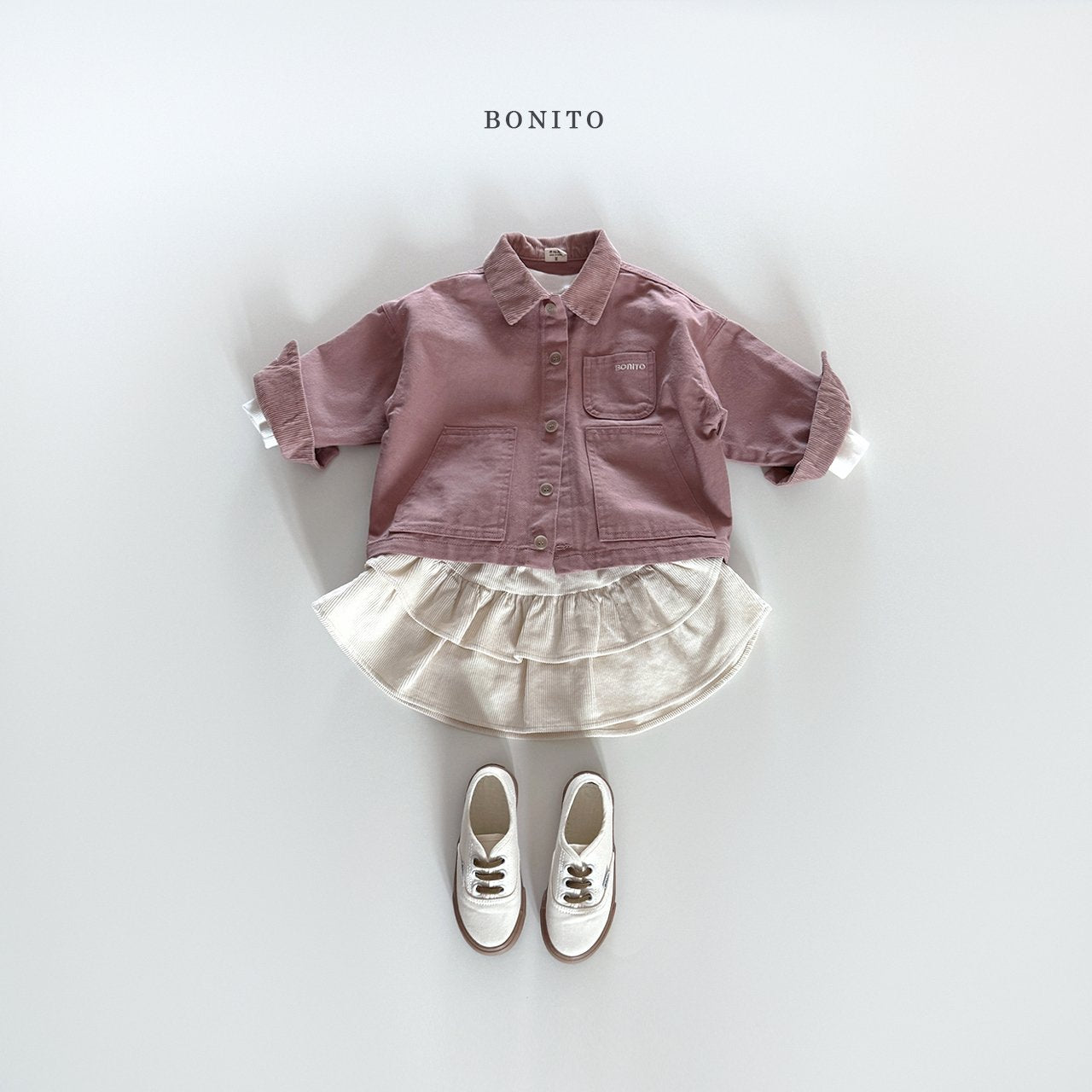 bonito corduroy collar jacket (~80-140cm)