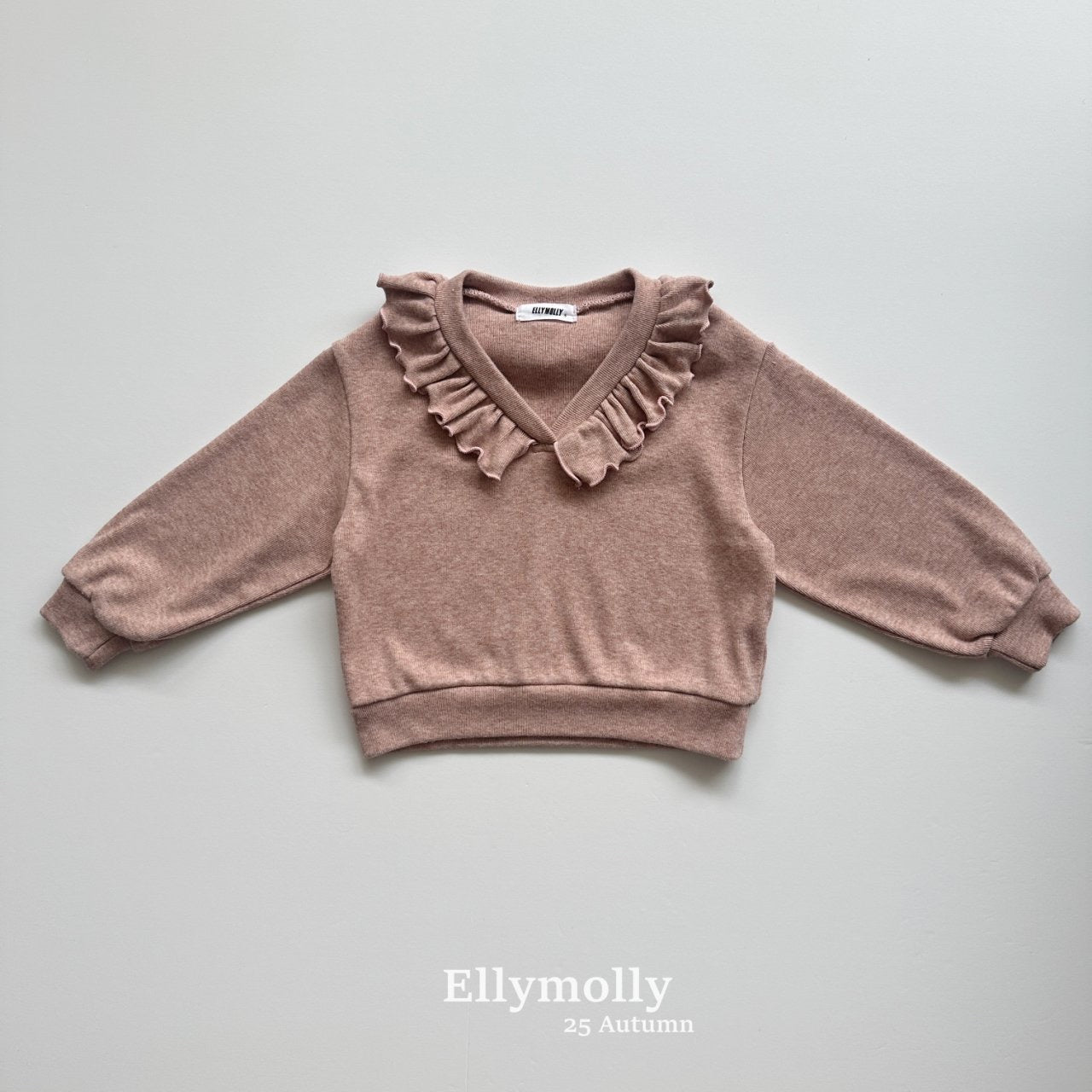 ELLYMOLLY natty frill v-neck (90-145)