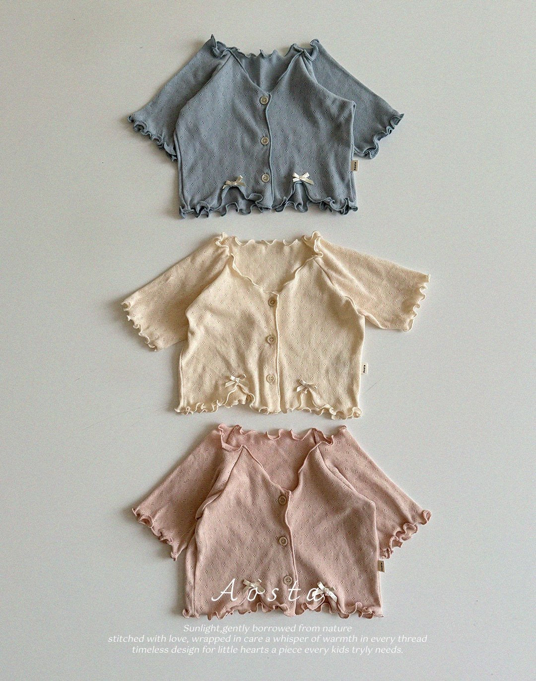 Aosta camellia cardigan (70-110cm)