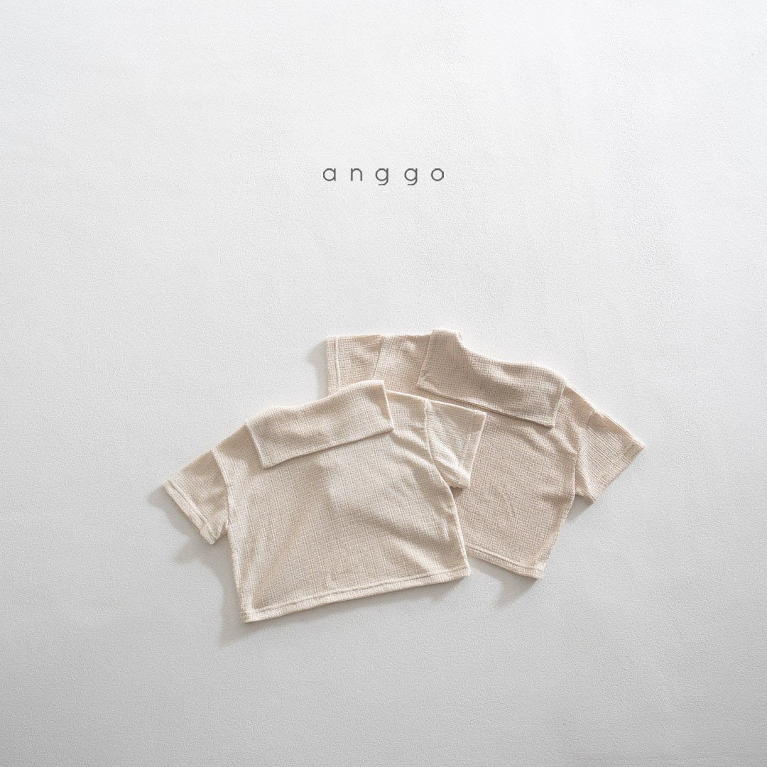 anggo wafer collar t-shirt (80-120cm)