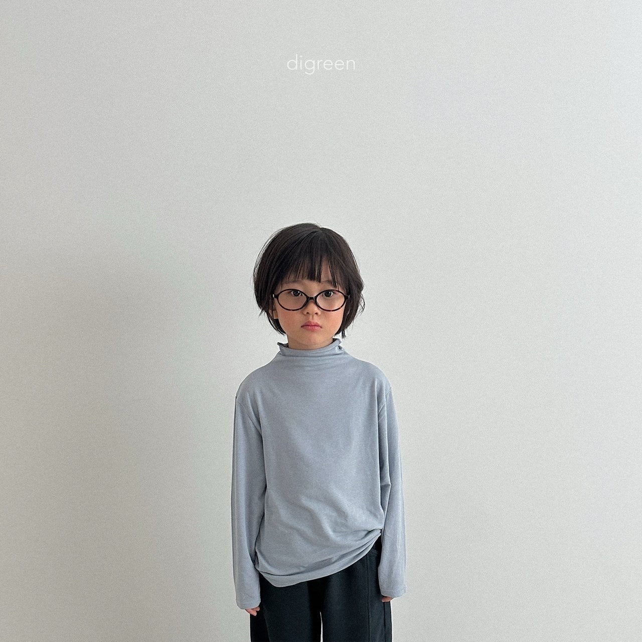 digreen stretchy soft turtleneck (90-130cm)