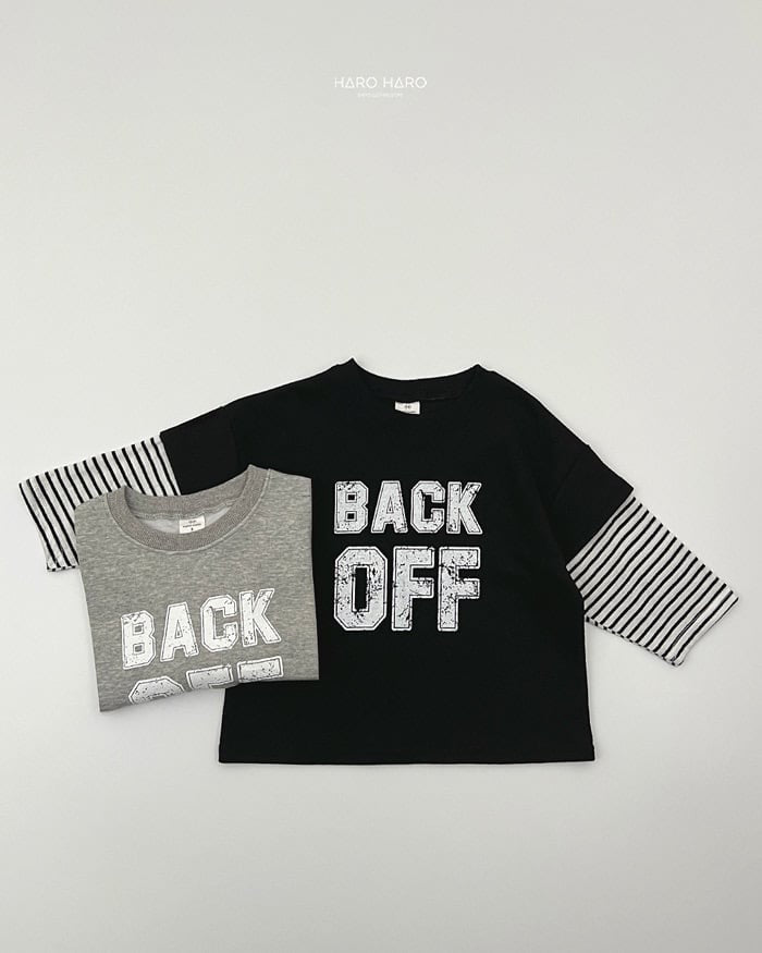 HAROHARO back off layered tee (85-140cm)
