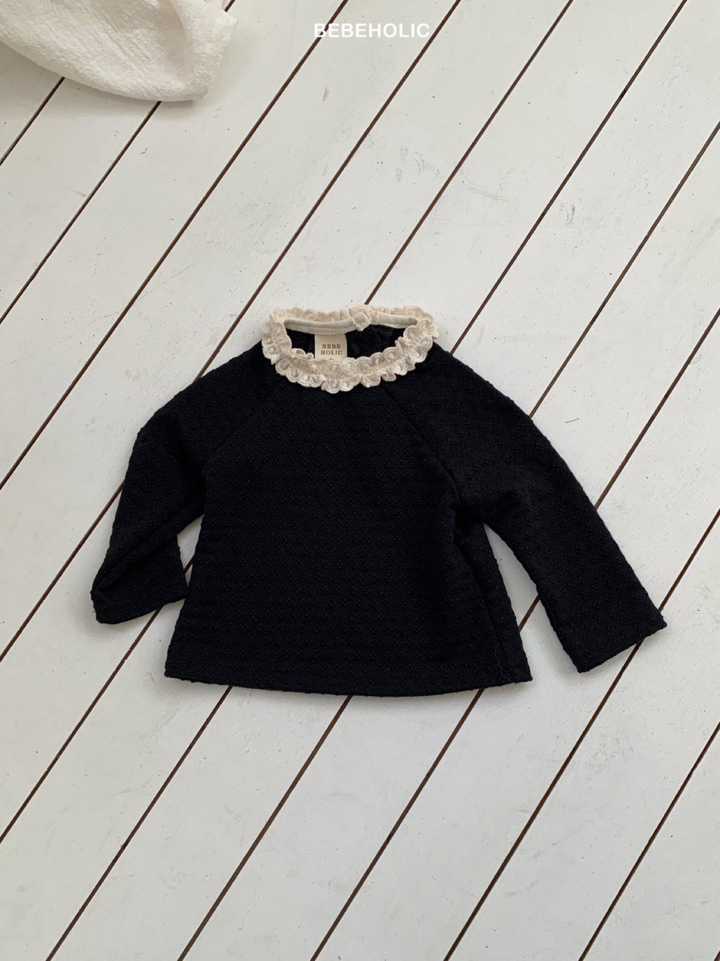 bebeholic clover lace tee (3-18m)