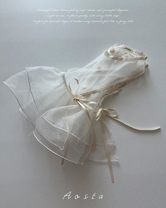 Aosta lace simple vest