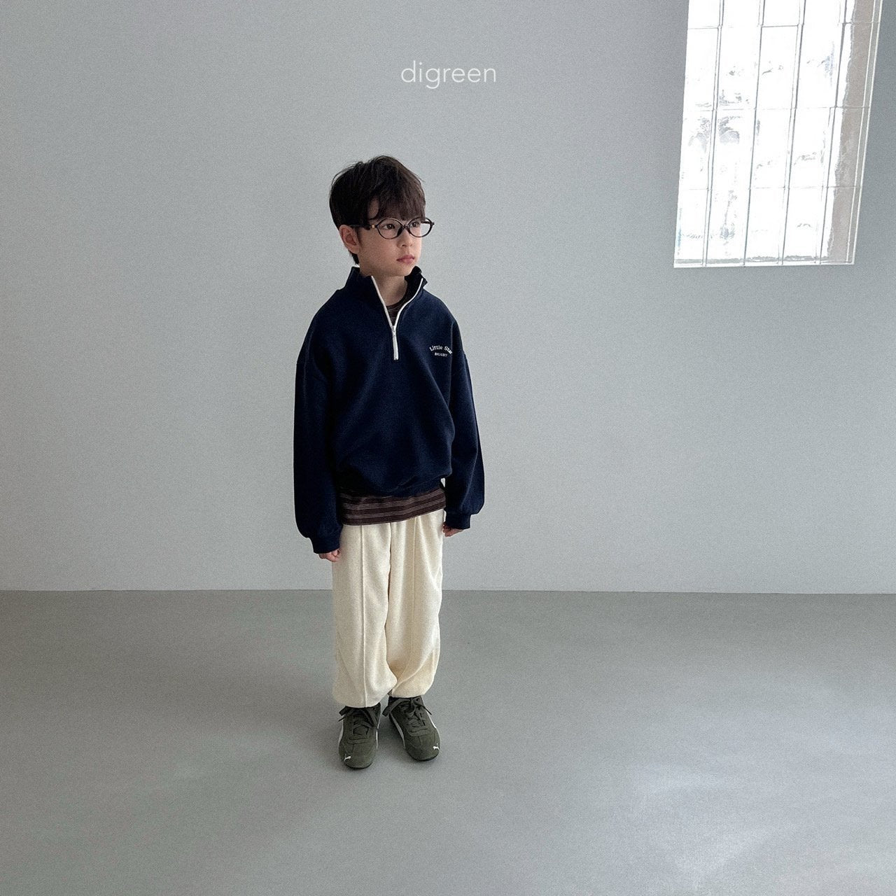 digreen terry jogger pants (90-130cm)