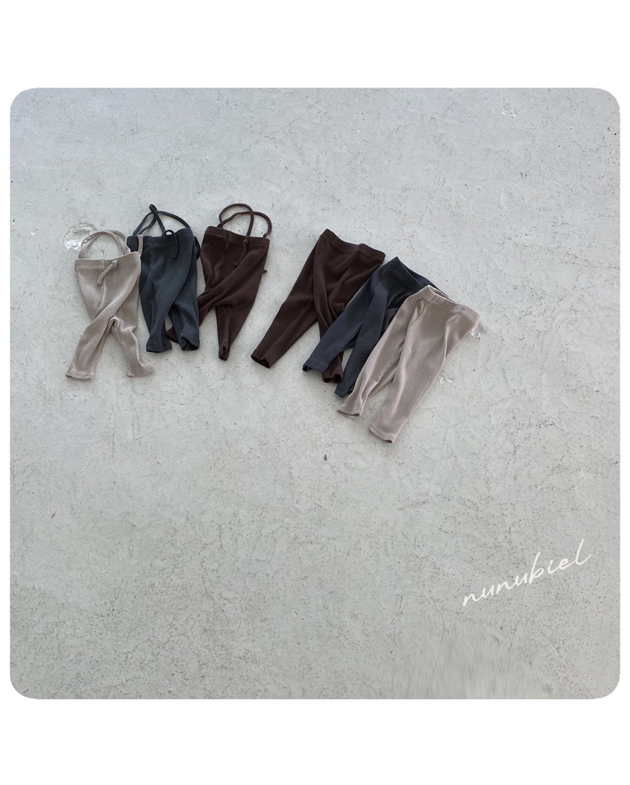 nunubiel bebe ribbed leggings (3-18m)