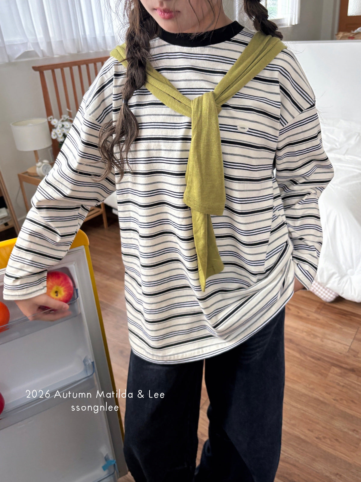 matilda&lee modern nut stripe tee (85-165cm)