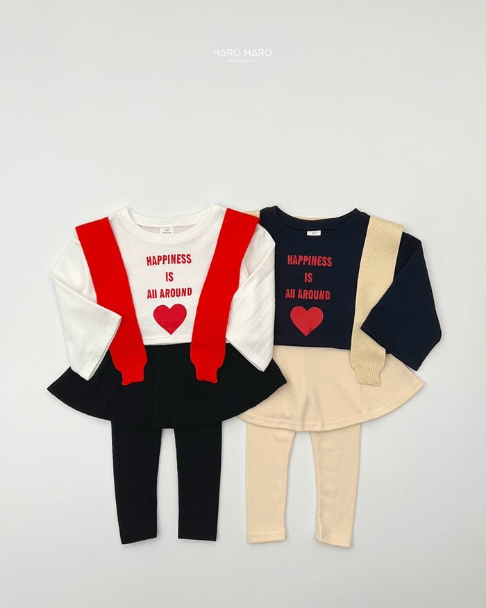HAROHARO happy crop tee (85-140cm)
