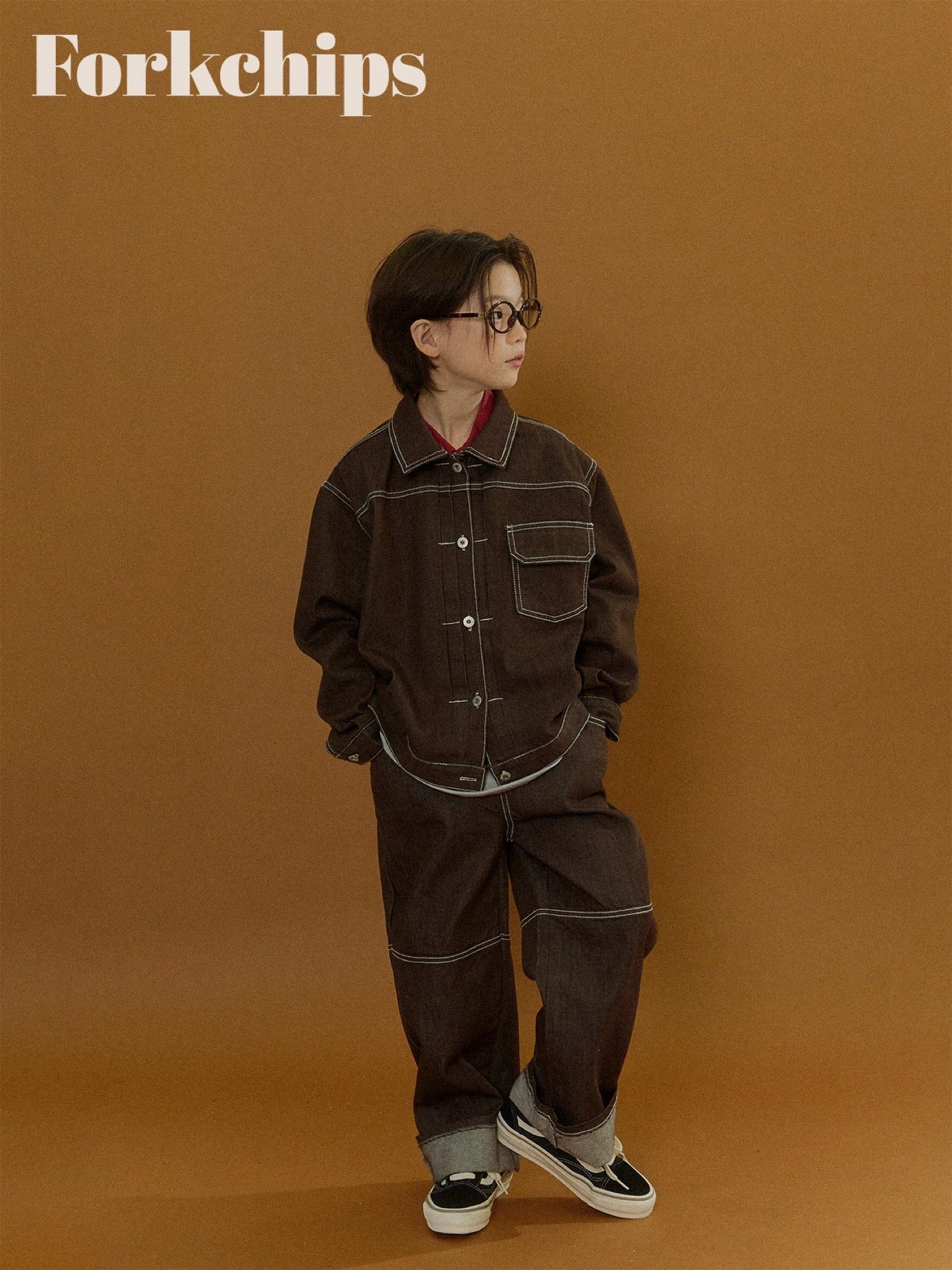 FORKCHIPS union roll up pants (95-160cm)