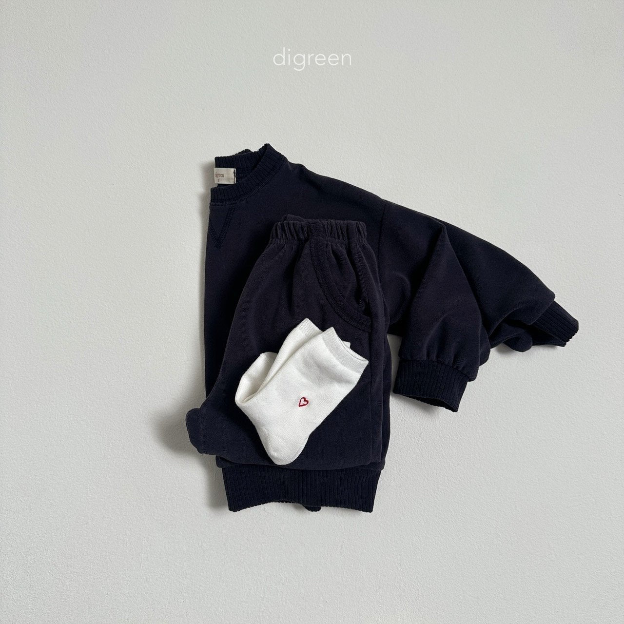 digreen heart socks (12-23cm)