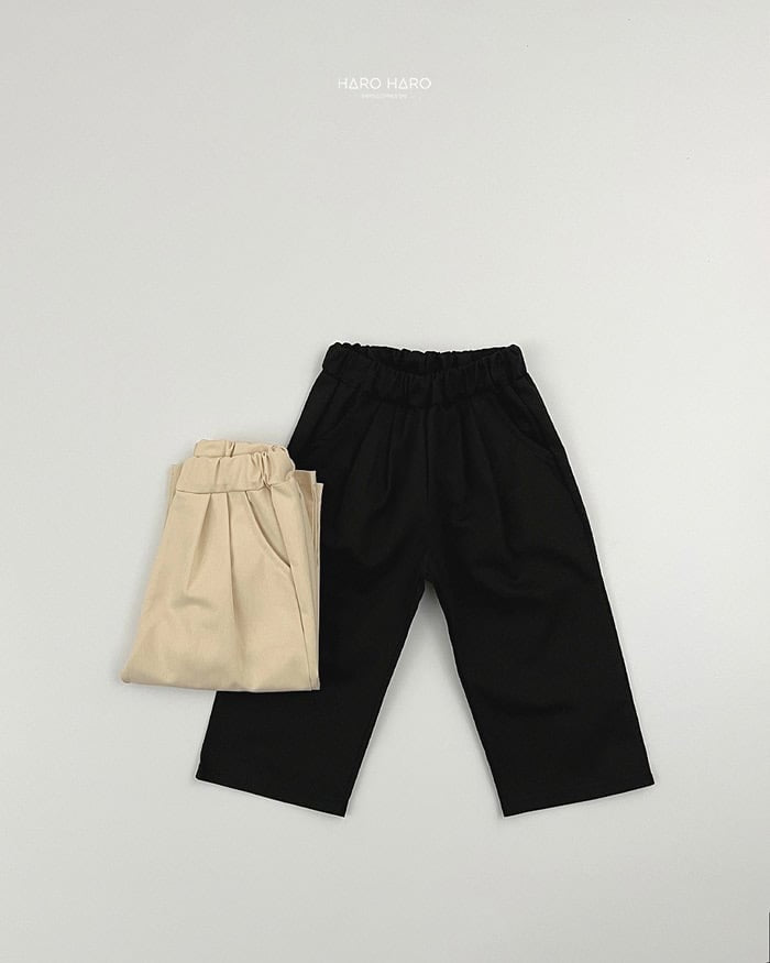 HAROHARO 1+1 Cotton pleated pants (85-140cm)