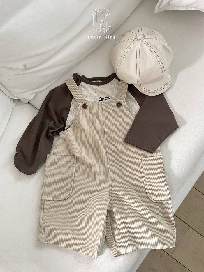 lovin corduroy suspender 6part pants (80-125cm)