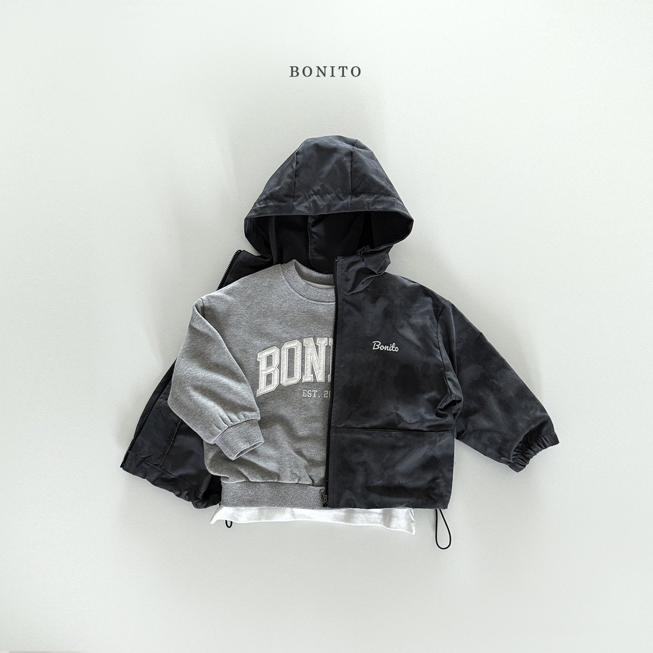 bonito windbreaker hood jumper (~80-140cm)