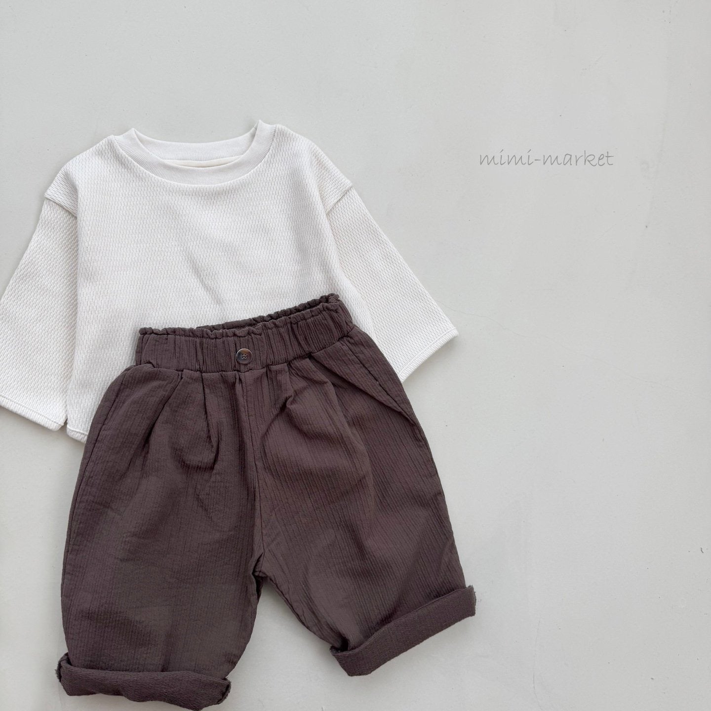 mimi market waffle rappa tee (bebe70-85cm)