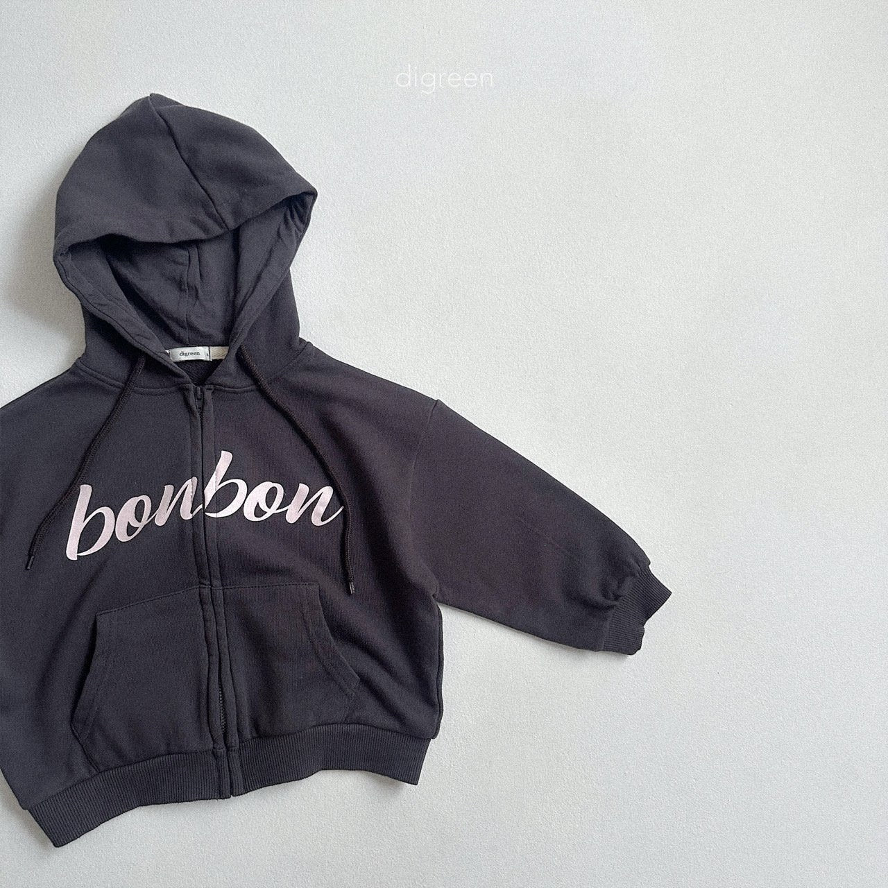 digreen bonbon hood zip-up (90-130cm)