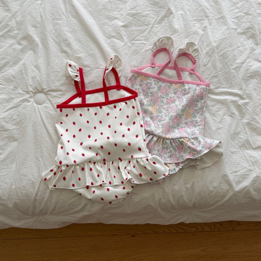 ninibello rosie berry swimwear bonnet set (80-120cm)