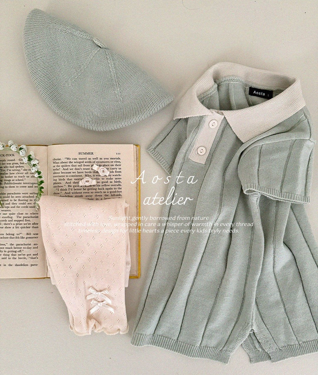 Aosta knit collar dress (1-5y)