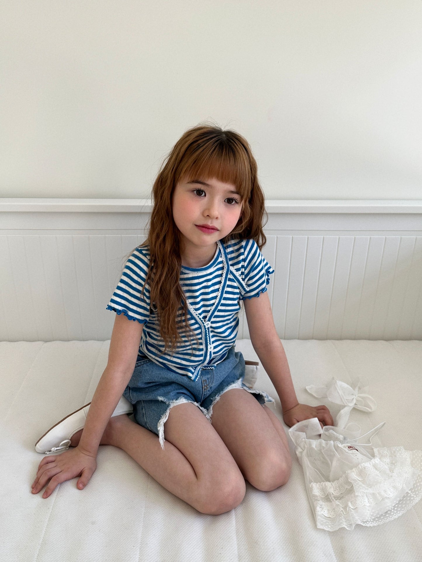 ELLYMOLLY pinko shiring carding tee (90-145cm)