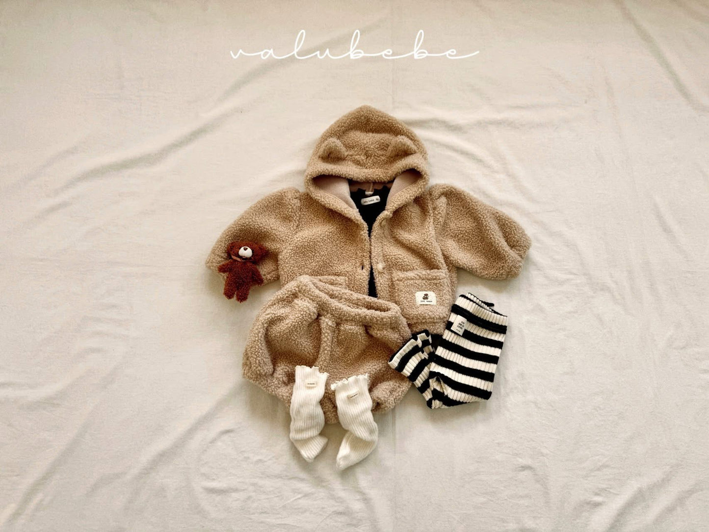 Valubebe 羊羔熊熊耳朵外套 (3-18m)
