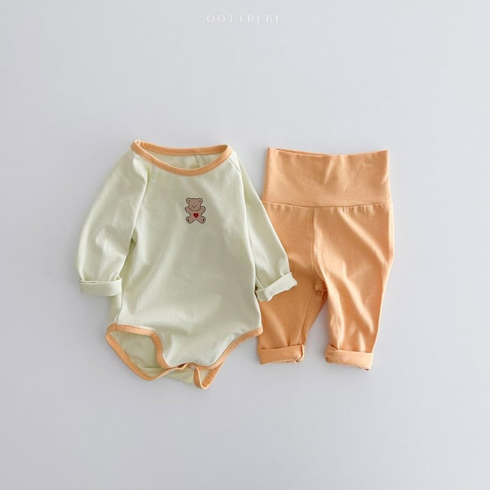 oottbebe sweet modal suit+leggings set(3-12m)