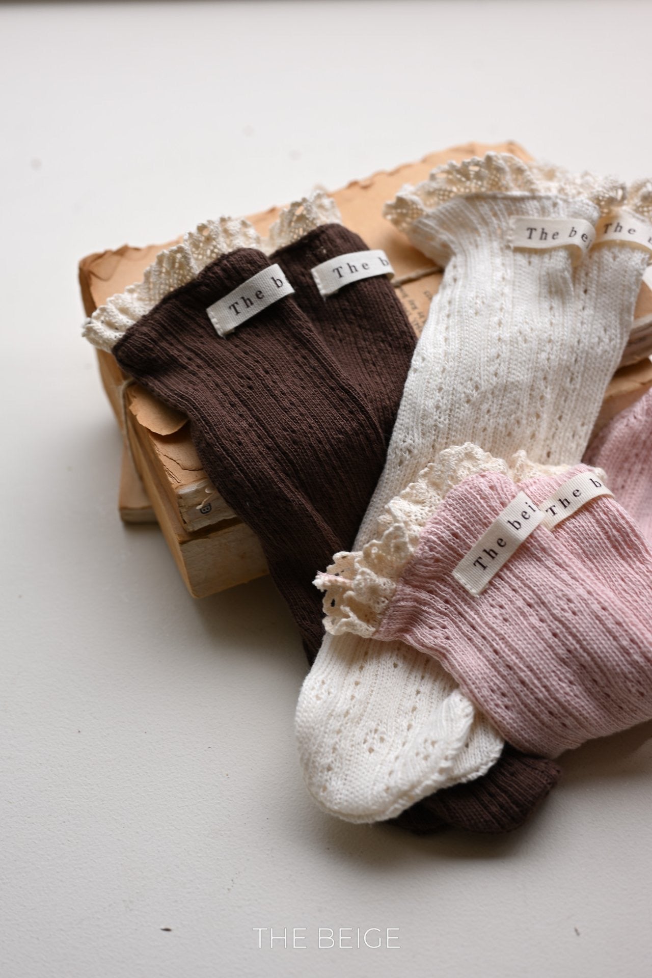 the beige autumn socks(baby)