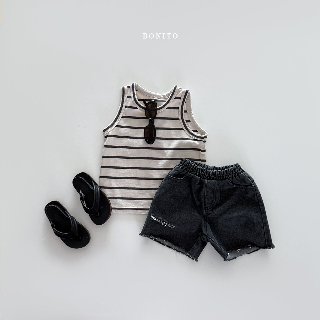 bonito border tank top (70-140cm)