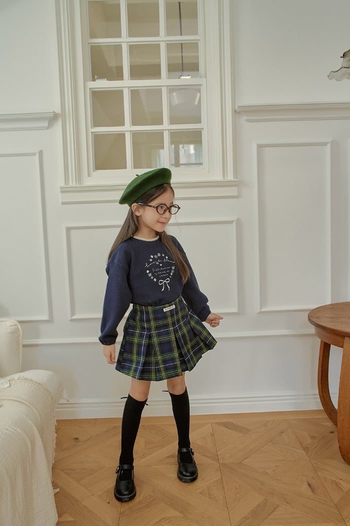 momoann check pleats (90-150cm)