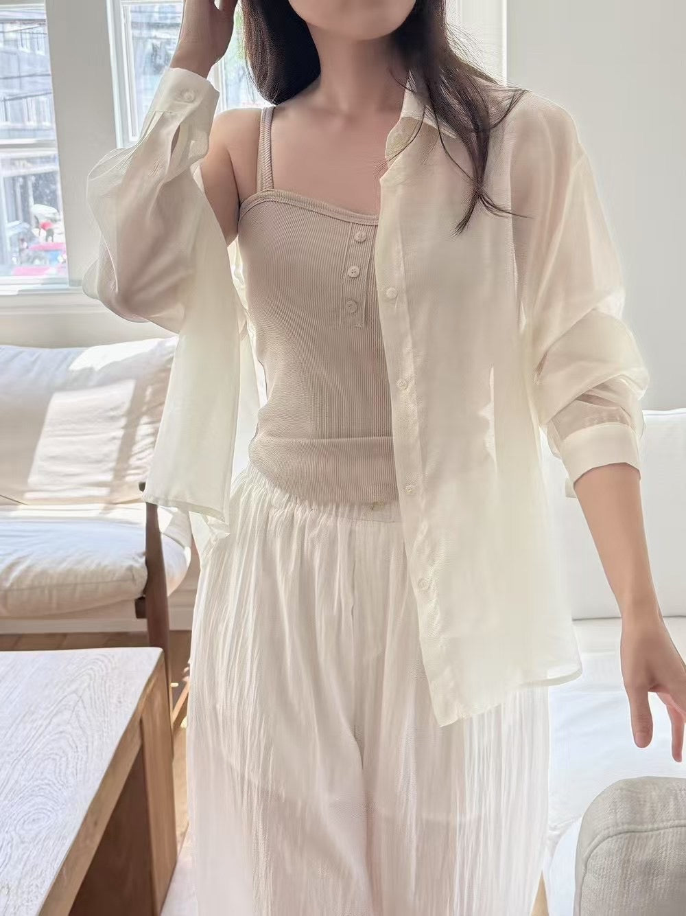 珠光bling bling襯衫外套 *共3色