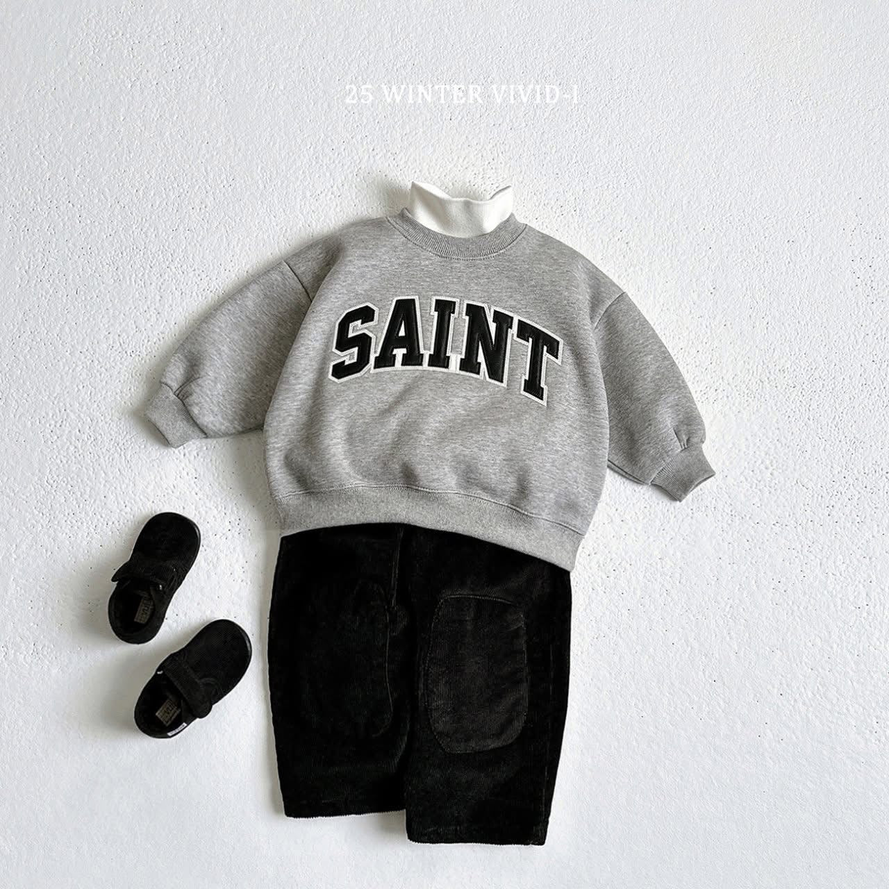 Vivid SAINT立體文字上衣 (75-135cm)