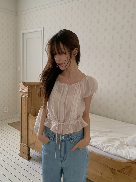 甜美天絲blouse *共3色