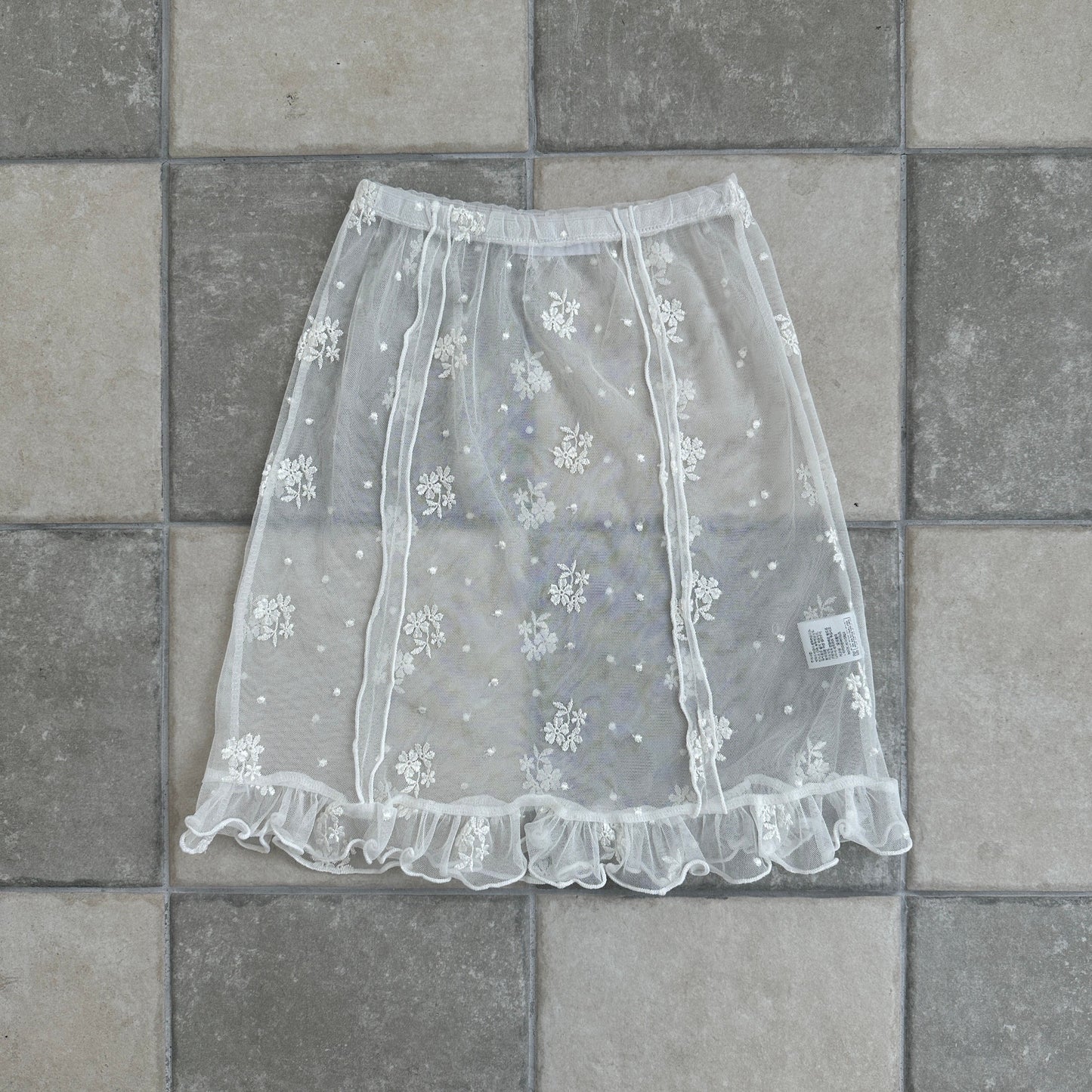 ELLYMOLLY blossom see through skirt (90-125cm)