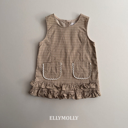 ELLYMOLLY little pocket frill ops (90-145cm)