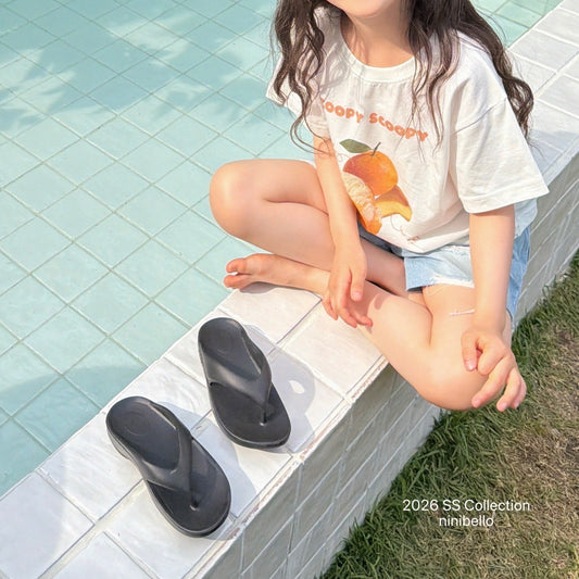 ninibello scoop scoop short sleeve t-shirt (80-130cm)