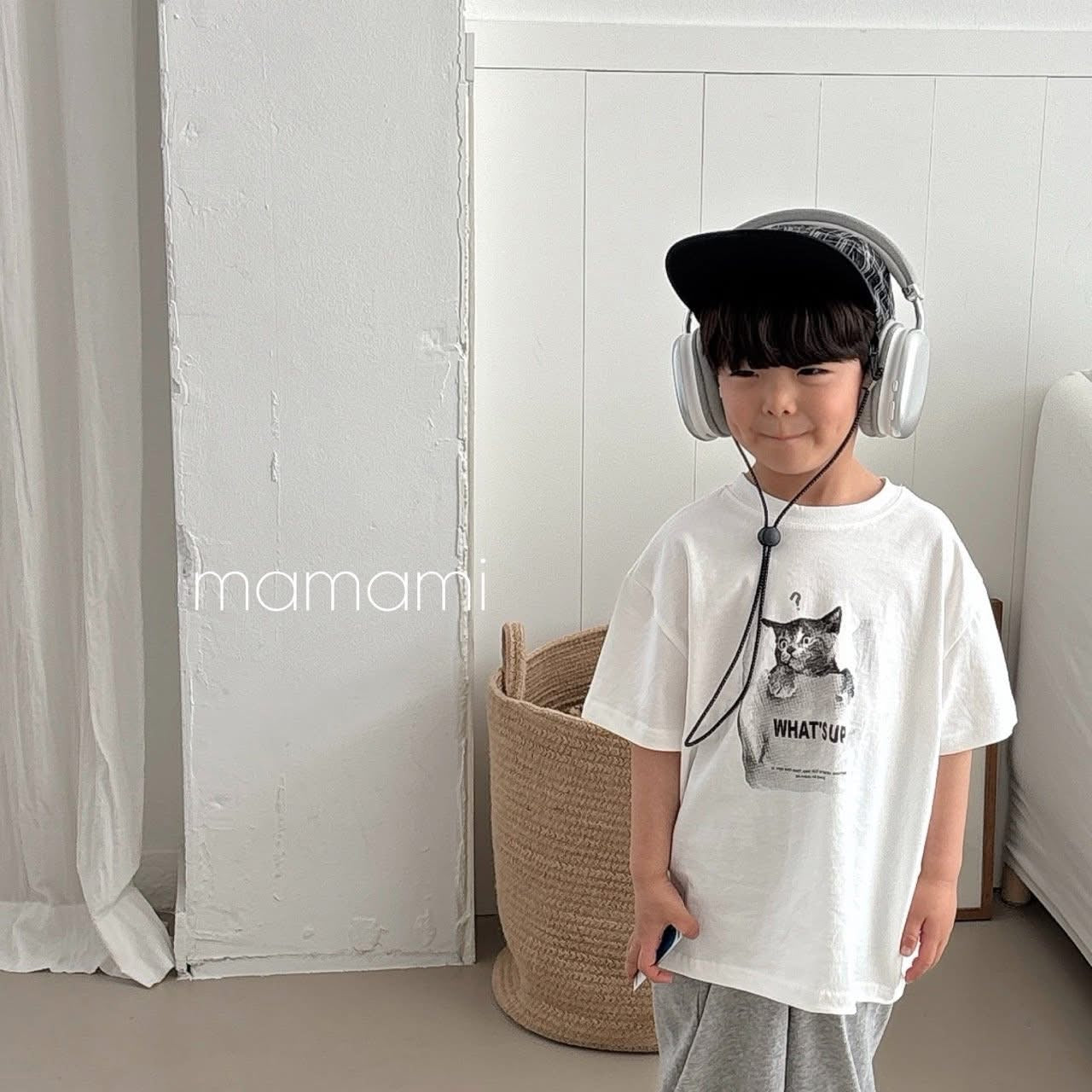Mamami 親子款 - 問號貓咪tee (kids & adult )