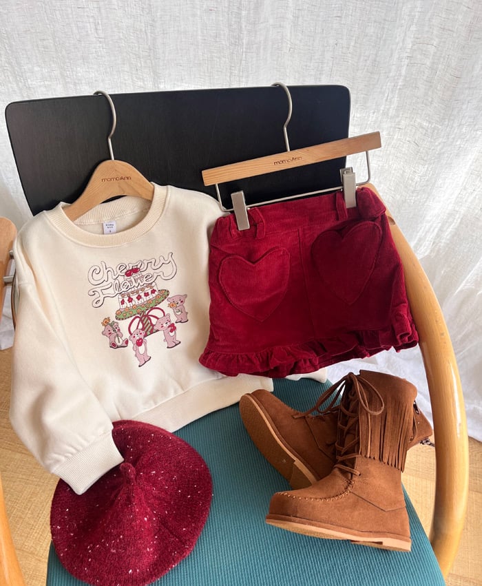 momoann heart skirt (90-130cm)