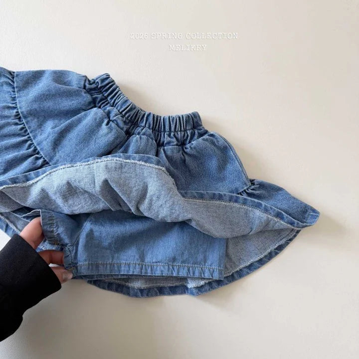 melikey denim frill SK (~80-140cm)