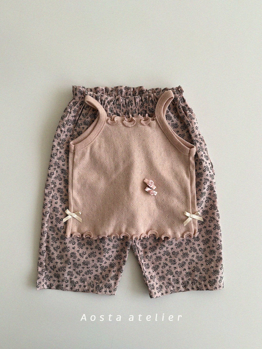 Aosta camellia sleeveless t (70-110cm)