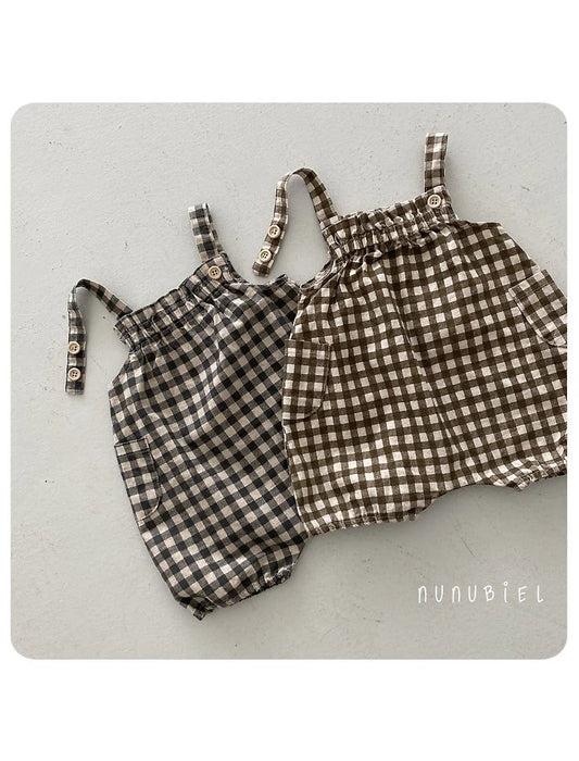 Nunubiel checkerboard romper (6-18m)