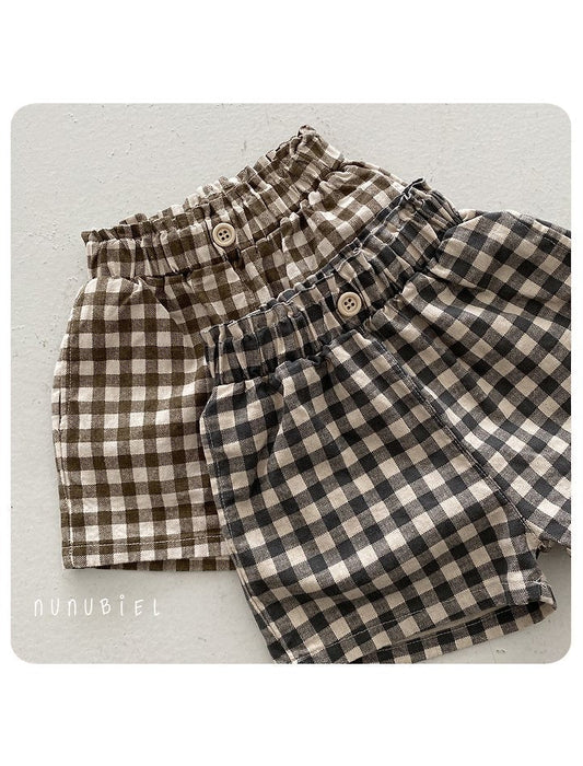 Nunubiel checkerboard pants (75-120cm)