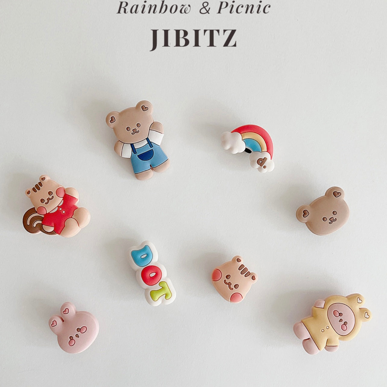 Rainbow&Picnic個性搭配軟膠釘