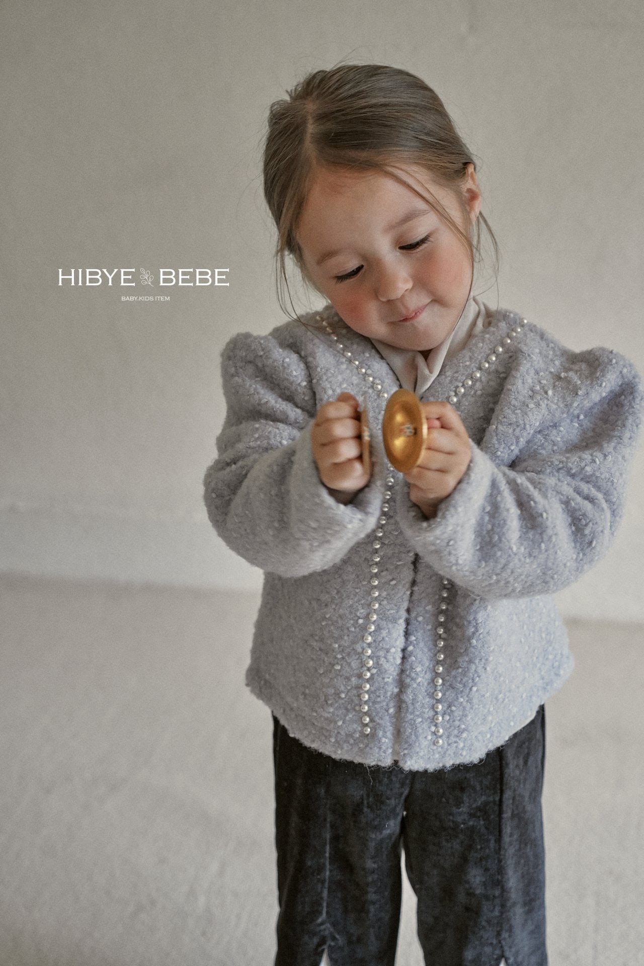 hibyebebe pearl tweed jacket (90-120cm)